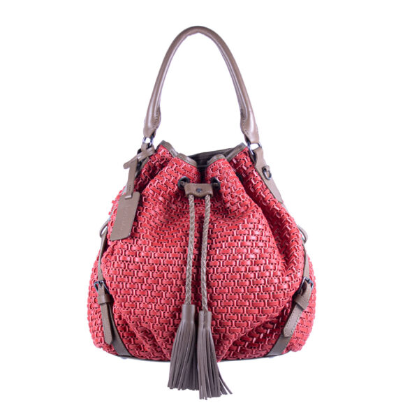 Bolsa de couro feminina 1107B Tela